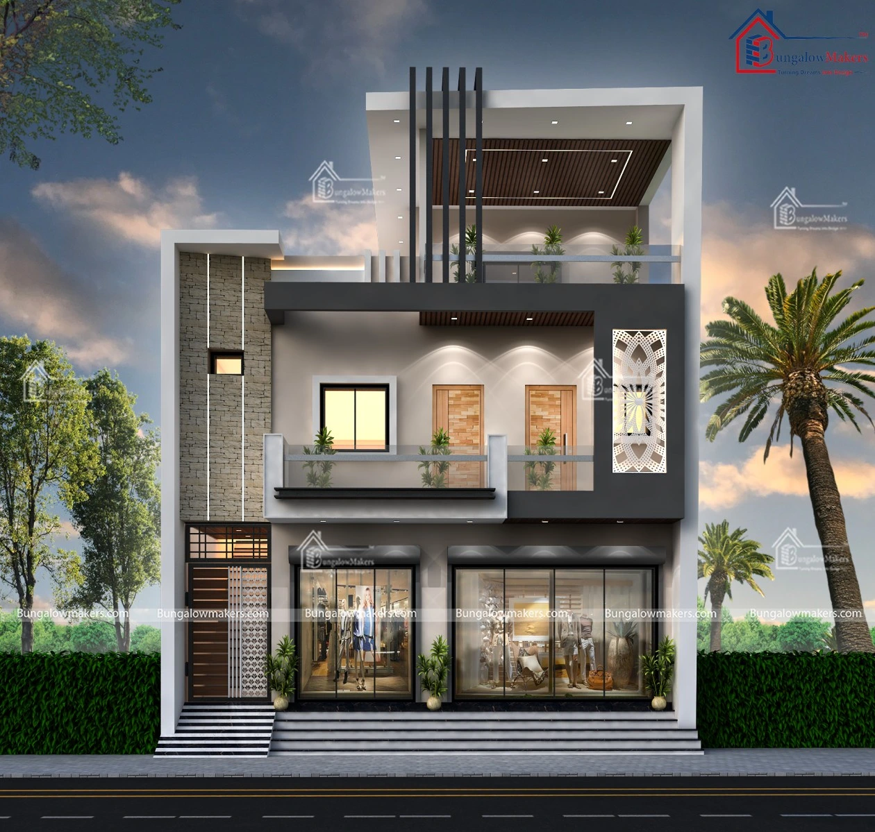 30x45 House Designs & Elevation | 1350 sqft House Floor Plans