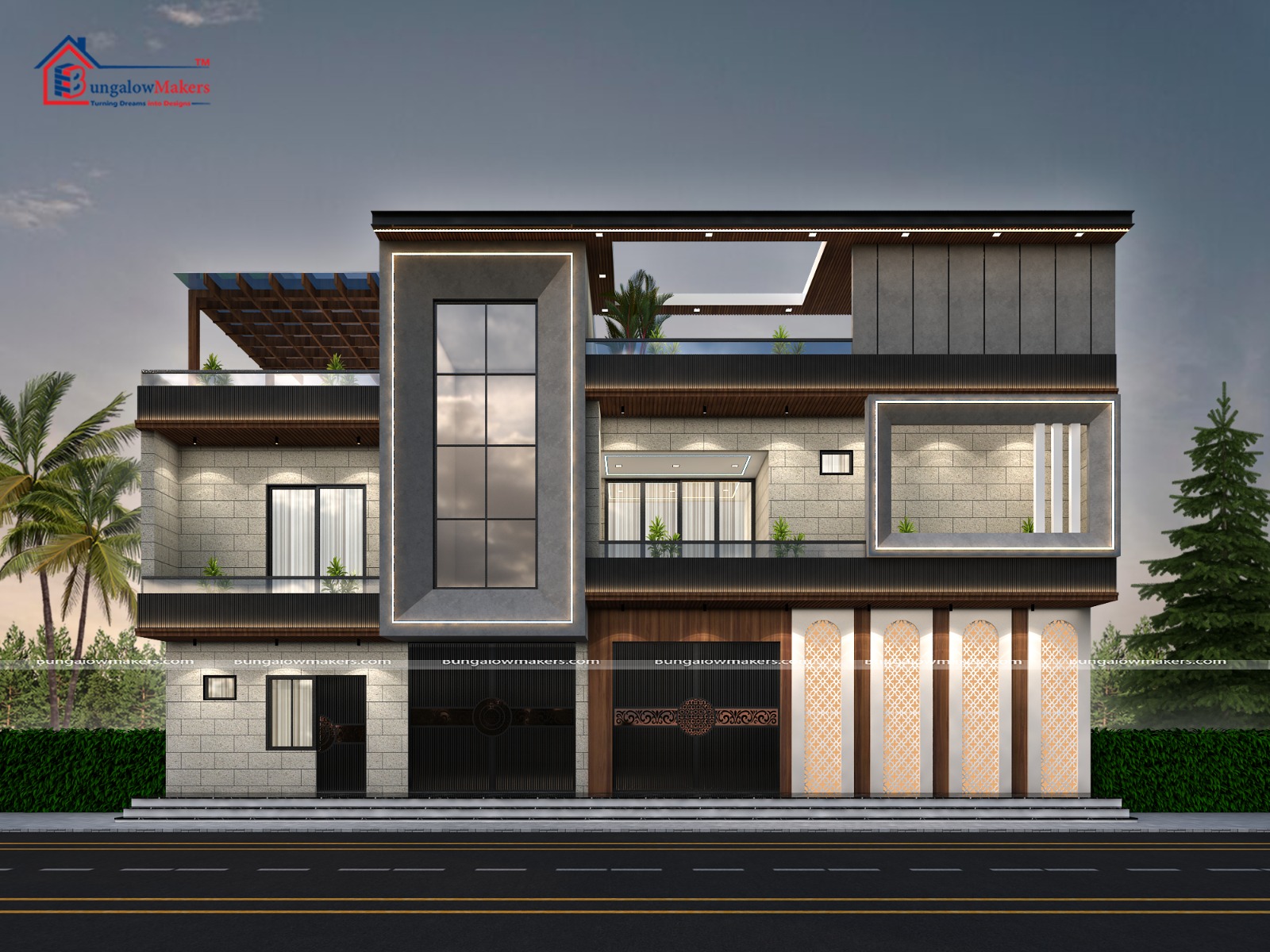 50x60 House Designs | 3000 sqft House Elevations